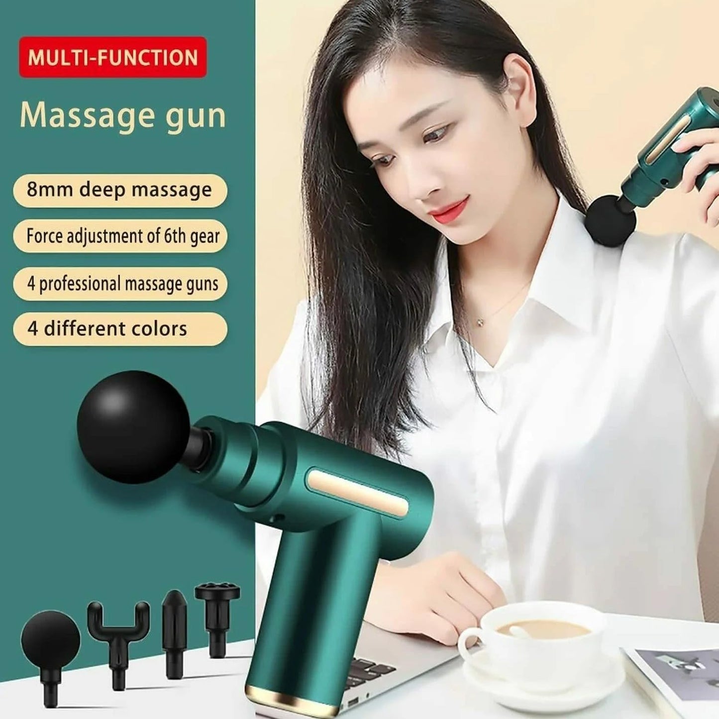 Deep Tissue Percussion Massage Gun | Full Body Pain Relief & Muscle Recovery – CocoKart™