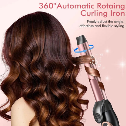 Titanium Hair Curler Machine | Professional Curling Tong with 8-Inch Barrel for Salon-Style Curls – CocoKart™