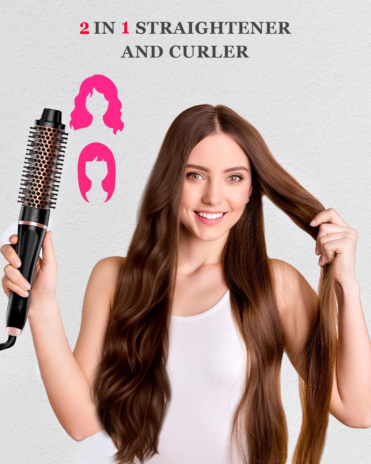 Titanium Hair Curler Machine | Professional Curling Tong with 8-Inch Barrel for Salon-Style Curls – CocoKart™