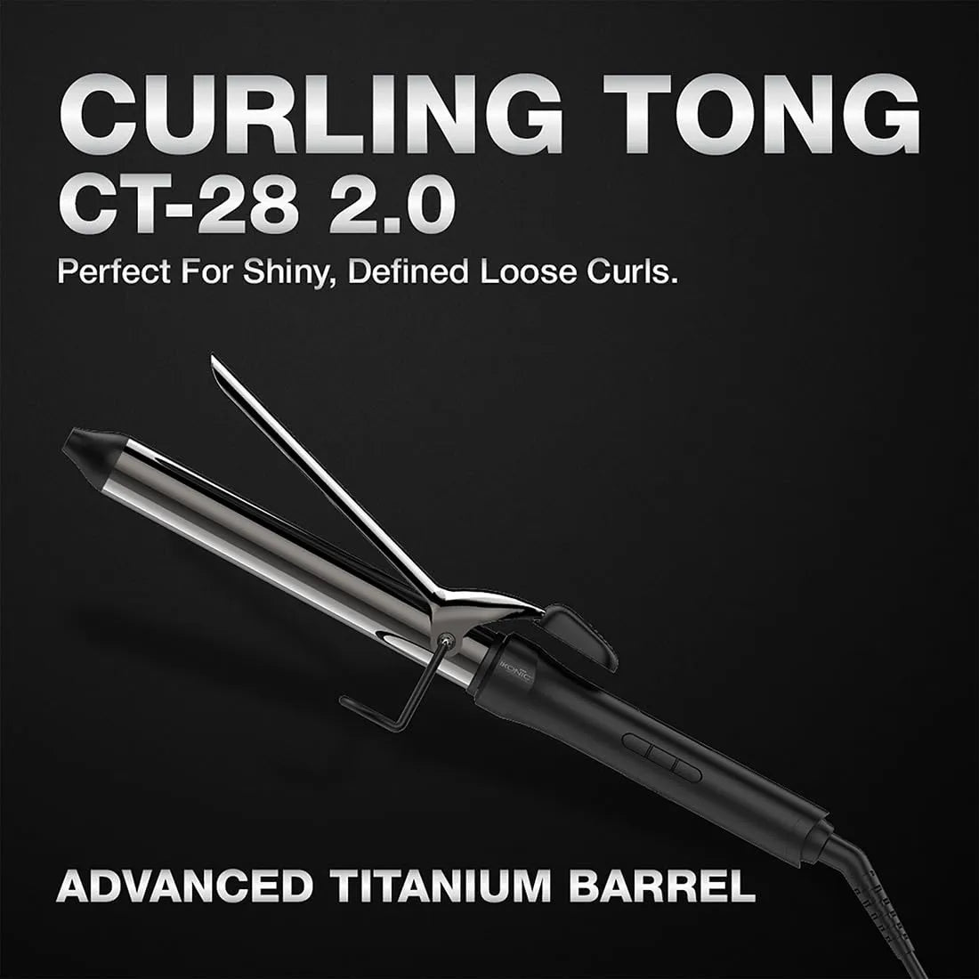 Titanium Hair Curler Machine | Professional Curling Tong with 8-Inch Barrel for Salon-Style Curls – CocoKart™