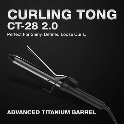 Titanium Hair Curler Machine | Professional Curling Tong with 8-Inch Barrel for Salon-Style Curls – CocoKart™