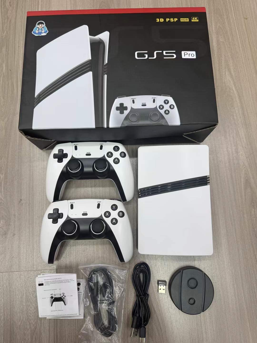 GS5 Pro 4K Retro Gaming Console | 30,000+ Classic Games | 64GB Storage | Plug & Play HDMI Game Stick | 2 Wireless Controllers | Works on TV, PC & Projector — CocoKart™