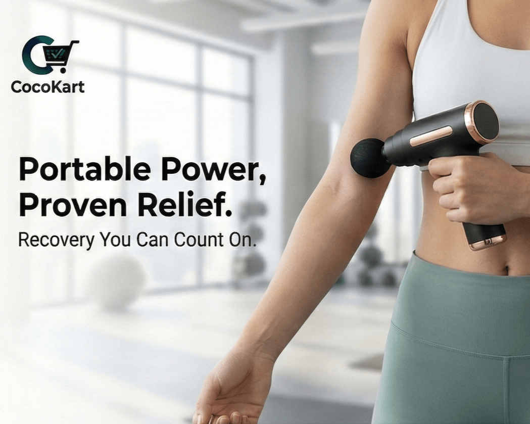 Deep Tissue Percussion Massage Gun | Full Body Pain Relief & Muscle Recovery – CocoKart™ - cocokart