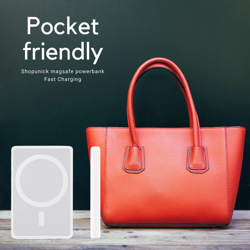 MagSafe Wireless Power Bank 5000mAh | Portable Magnetic Charger (15W Fast Charging) – CocoKart™