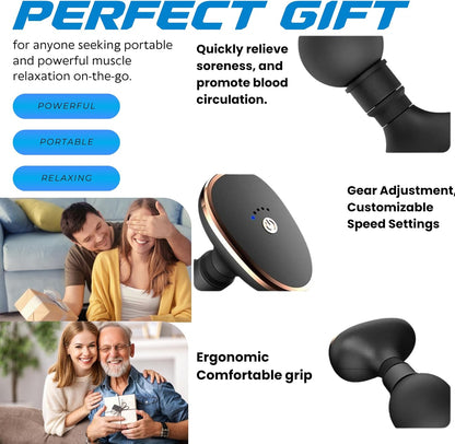 Mini Handheld Electric Massager | Portable Deep Tissue Muscle Relief for Neck, Back & Body – CocoKart™