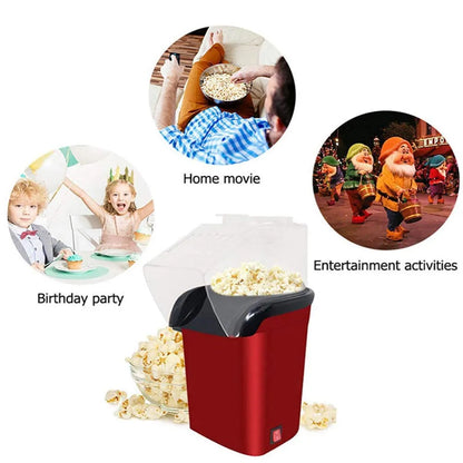 Oil-Free Popcorn Maker (1200W) | Electric Hot Air Popper Machine for Healthy Popcorn at Home – CocoKart™