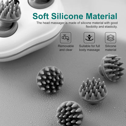 Electric Scalp Massager | 3-Speed Head Massager for Hair Growth, Stress Relief & Relaxation – CocoKart™