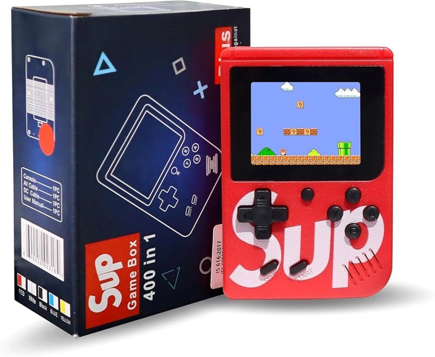 400-in-1 Retro Handheld Video Game Console | Rechargeable Pocket Game Box with TV Output for Kids – CocoKart™