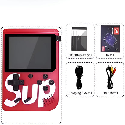 400-in-1 Retro Handheld Video Game Console | Rechargeable Pocket Game Box with TV Output for Kids – CocoKart™