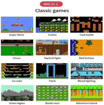 400-in-1 Retro Handheld Video Game Console | Rechargeable Pocket Game Box with TV Output for Kids – CocoKart™