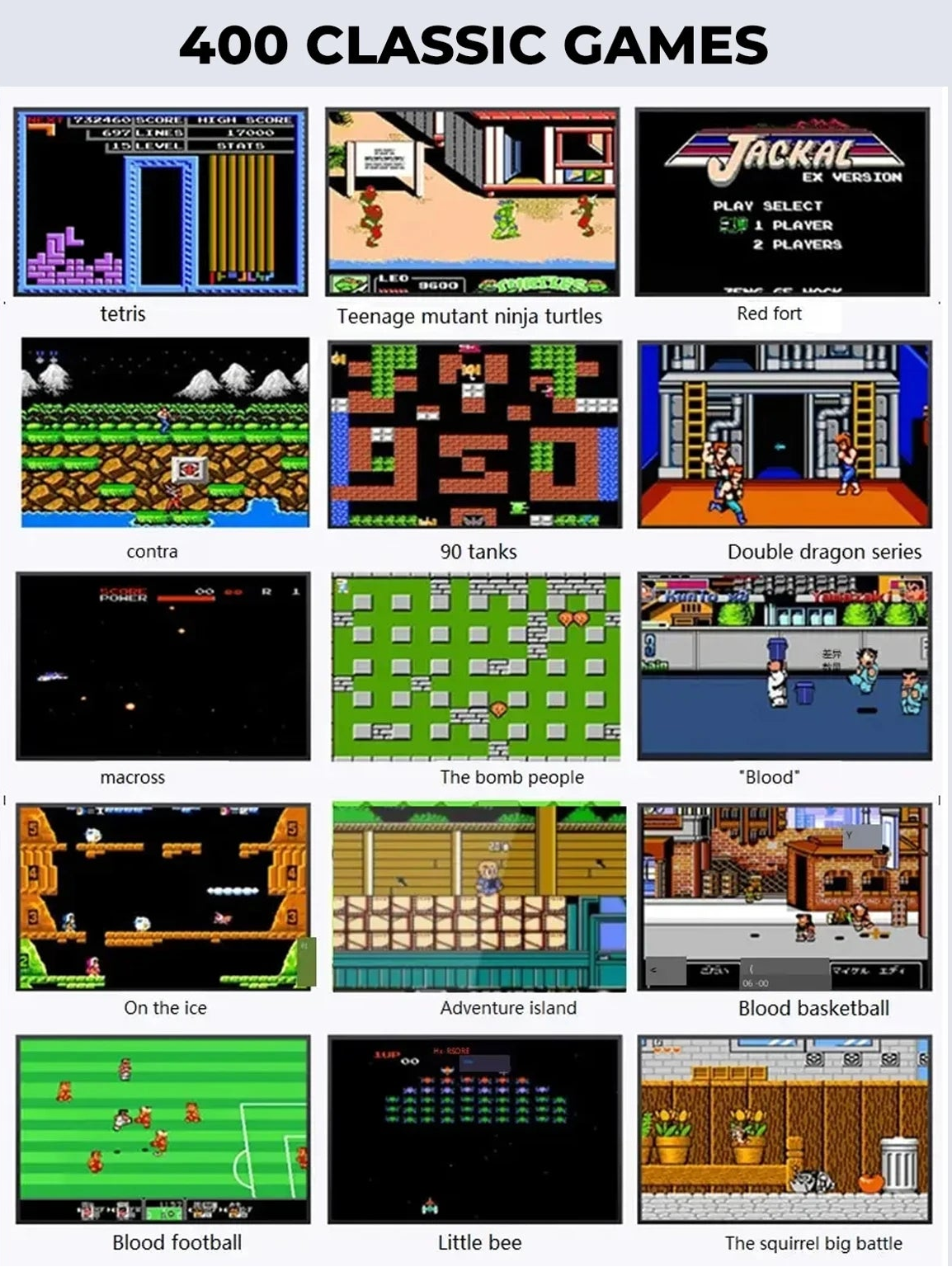 400-in-1 Retro Handheld Video Game Console | Rechargeable Pocket Game Box with TV Output for Kids – CocoKart™