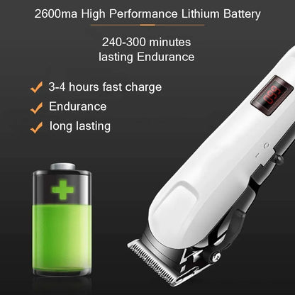 Rechargeable Hair Trimmer for Men | Waterproof Beard & Hair Clipper with USB Charging & 4 Combs – CocoKart™