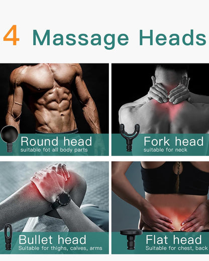 U-Shape Neck & Back Massage Gun | Deep Tissue Cordless Pain Relief & Muscle Recovery – CocoKart™