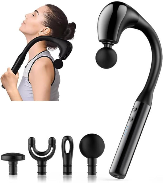 U-Shape Neck & Back Massage Gun | Deep Tissue Cordless Pain Relief & Muscle Recovery – CocoKart™