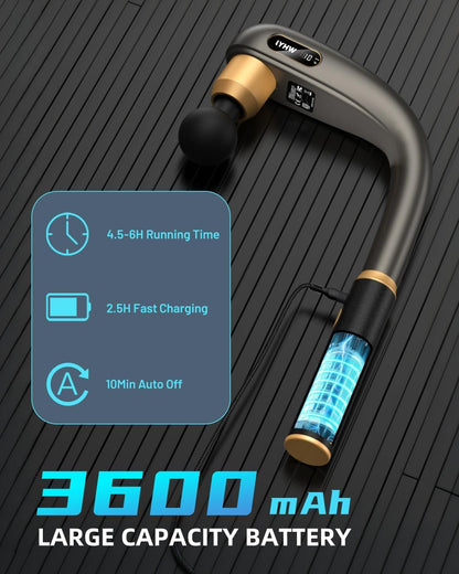 U-Shape Neck & Back Massage Gun | Deep Tissue Cordless Pain Relief & Muscle Recovery – CocoKart™