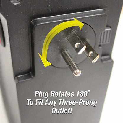 Wall Mount Personal Mini Plug-In Heater with Timer & LED Display | 400W Instant Electric Heater